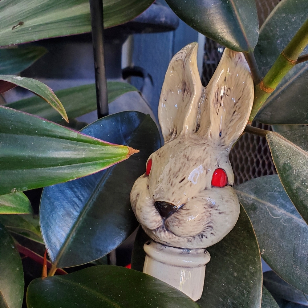 Ceramic Rabbit Garden Art - Picture 4 of 8